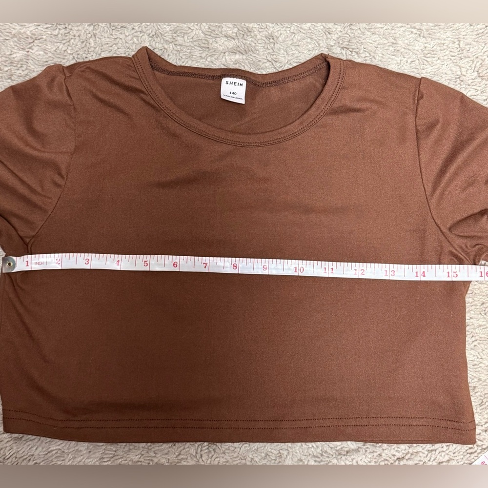 Brown Girl’s Crop Top – Size 140 (Excellent Condition) approx 8-10 - Picture 4 of 5